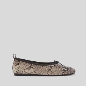 Everlane The Day Ballet Flat in Snake Print women’s size 6.5